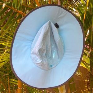 Outdoor Research Sombriolet Sun Hat blue and gray UPF 30+